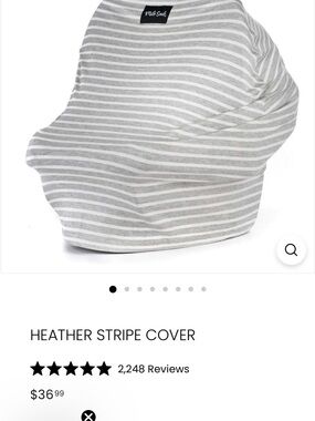 2 Milk Snob baby car seat covers. Originally $40 each.